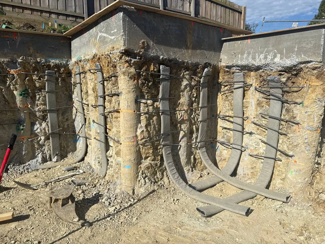 Bored piers & capping beam to a commercial footing design — YellowX Melbourne